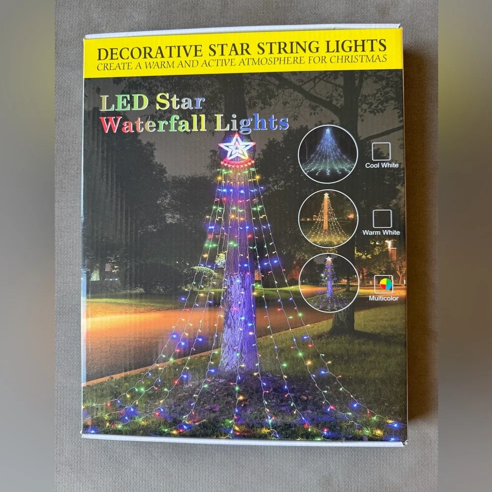 LED Star Waterfall Lights - Multicolor